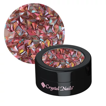 3D ROMBUSZ FLITTER PEACH