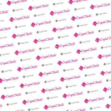 ASZTALI ALÁTÉT CRYSTAL NAILS LOGÓVAL