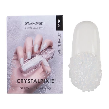 SWAROVSKI CRYSTAL PIXIE EDGE WHITE BALLET
