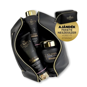 GLOSS Ajándékcsomag + Ajándék Fekete Neszesszer (festett hajra)
