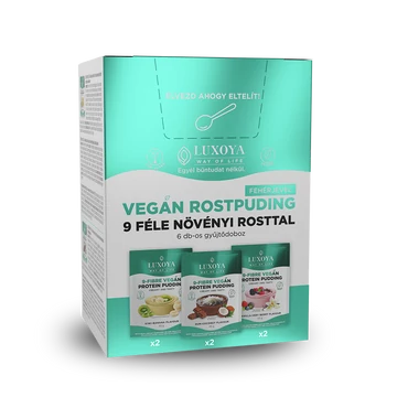 SUPER TASTY VEGÁN ROSTPUDING GYŰJTŐDOBOZ 6X45G (2X3 ÍZ)