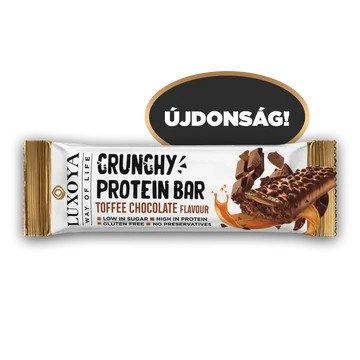 CRUNCHY PROTEIN BAR - - Karamella Csokoládé ízű 45g 