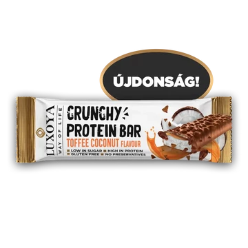 CRUNCHY PROTEIN BAR - - Karamella Kókusz ízű 45g 