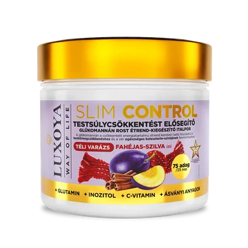SLIM CONTROL - TESTSÚLYCSÖKKENTÉST ELŐSEGÍTŐ ROST ITALPOR - FAHÉJAS SZILVA ÍZBEN 300G