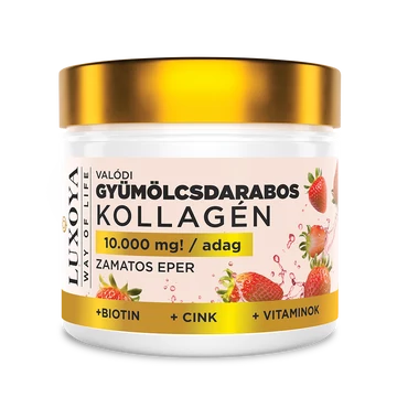 VALÓDI GYÜMÖLCSDARABOS KOLLAGÉN 300g - ZAMATOS EPER ÍZBEN