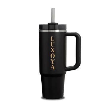 LUXOYA FÉM HŐTARTÓ KULACS - FEKETE