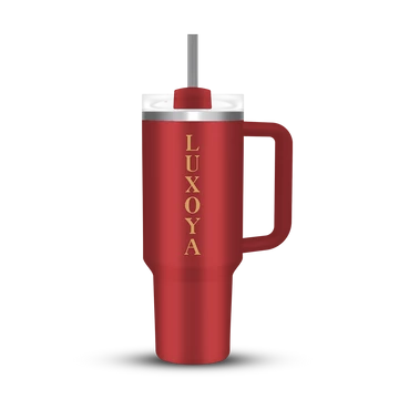 LUXOYA FÉM HŐTARTÓ KULACS - BORDÓ