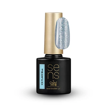 ICE FLAKE BASE&BUILDER GEL BLUE