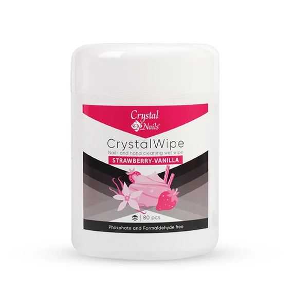 CRYSTALWIPE KÖRÖM- ÉS KÉZTISZTÍTÓ NEDVES TÖRLŐKENDŐ - EPRES VANÍLIA