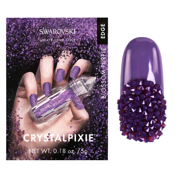 SWAROVSKI CRYSTAL PIXIE EDGE BLOSSOM PURPLE