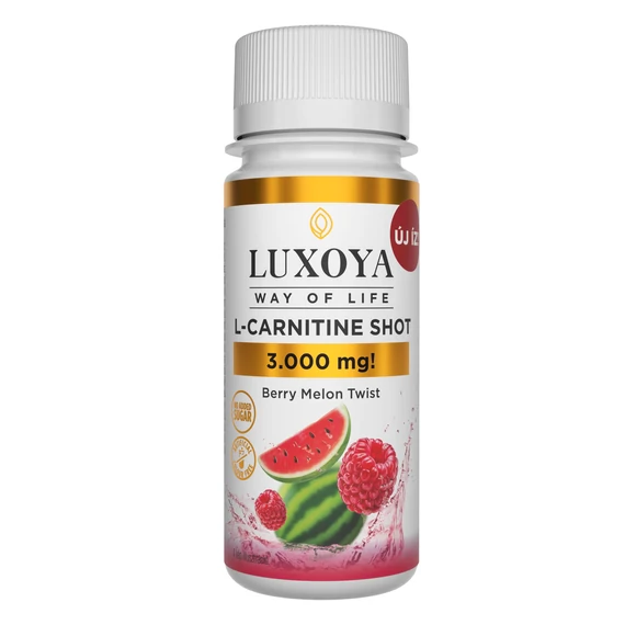 L-CARNITINE SHOT 3000mg FOLYÉKONY L-KARNITIN - GÖRÖGDINNYE-MÁLNA ÍZBEN 60ML