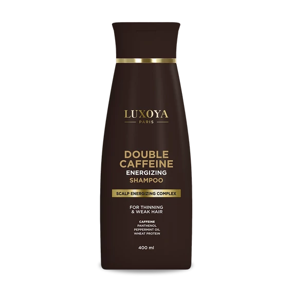 DOUBLE CAFFEINE ENERGIZING SHAMPOO – DUPLA KOFFEINES ENERGIZÁLÓ HAJNÖVEKEDÉST TÁMOGATÓ SAMPON - RITKULÓ ÉS GYENGE HAJRA - 400ml