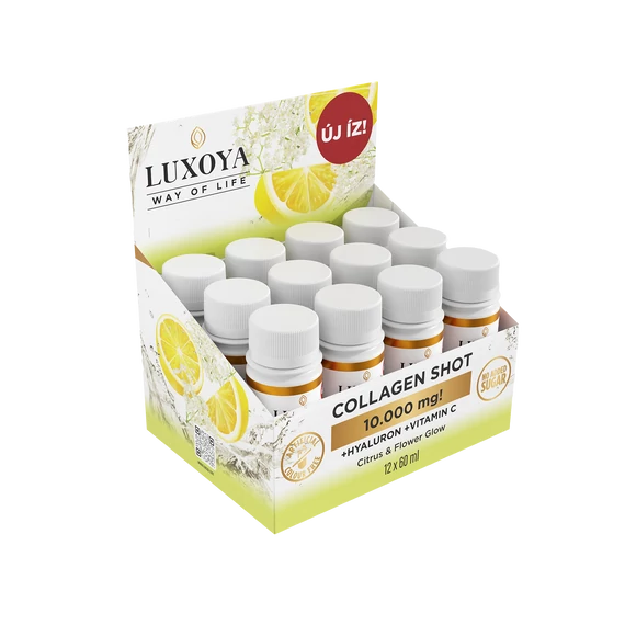 COLLAGEN SHOT 10.000mg FOLYÉKONY KOLLAGÉN - CITROM-BODZA ÍZBEN 12X60ML