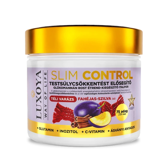 SLIM CONTROL - TESTSÚLYCSÖKKENTÉST ELŐSEGÍTŐ ROST ITALPOR - FAHÉJAS SZILVA ÍZBEN 300G