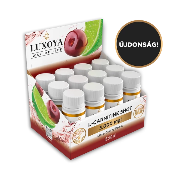 L-CARNITINE SHOT 3000mg FOLYÉKONY L-KARNITIN - MEGGY LIME ÍZBEN 12X60ML